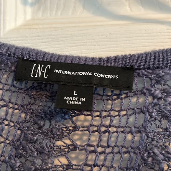 INC open weave sweater with free tank top - Picture 2 of 5